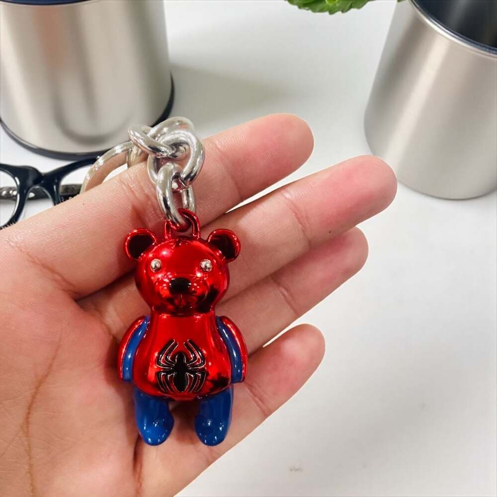 Coach Marvel Spider-Man Bear Bag Charm Keychain